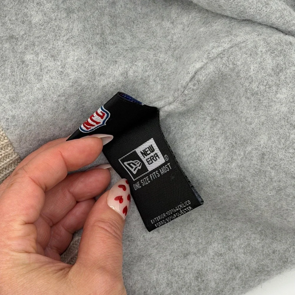 New Era Miami Dolphins NFL Knit Pom Beanie Hat Grey Teal Orange‎ Fleece Lined OS